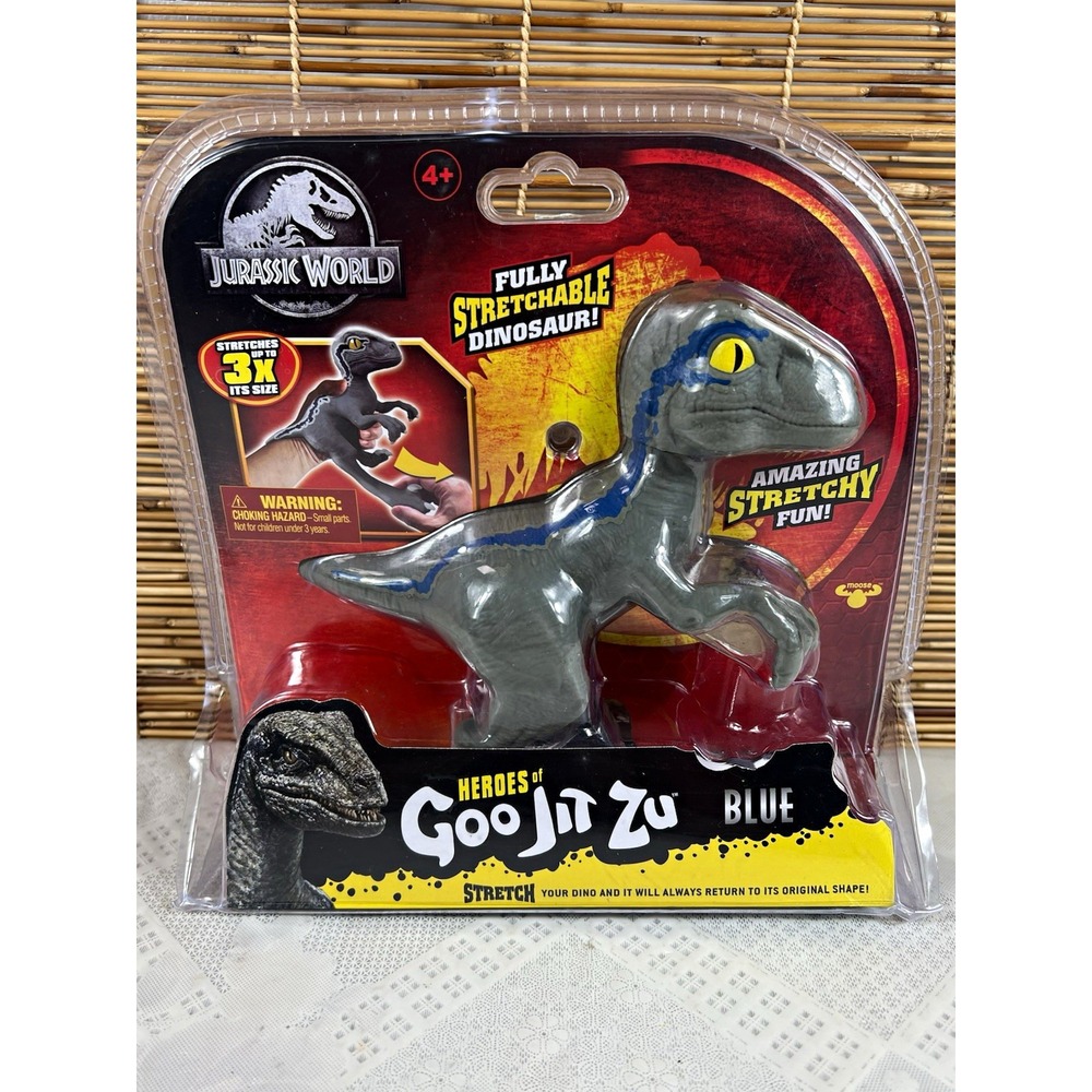 Moose Heroes of Goo Jit Zu Jurassic World Stretch Blue Dino Figure